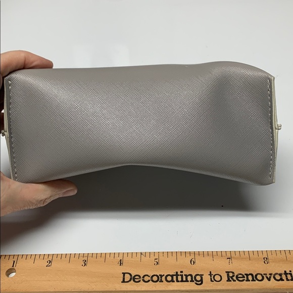 La Mer Cosmetic Makeup Travel Toiletry Beauty Pouch Bag Gray / Grey Ombré - Picture 2 of 10